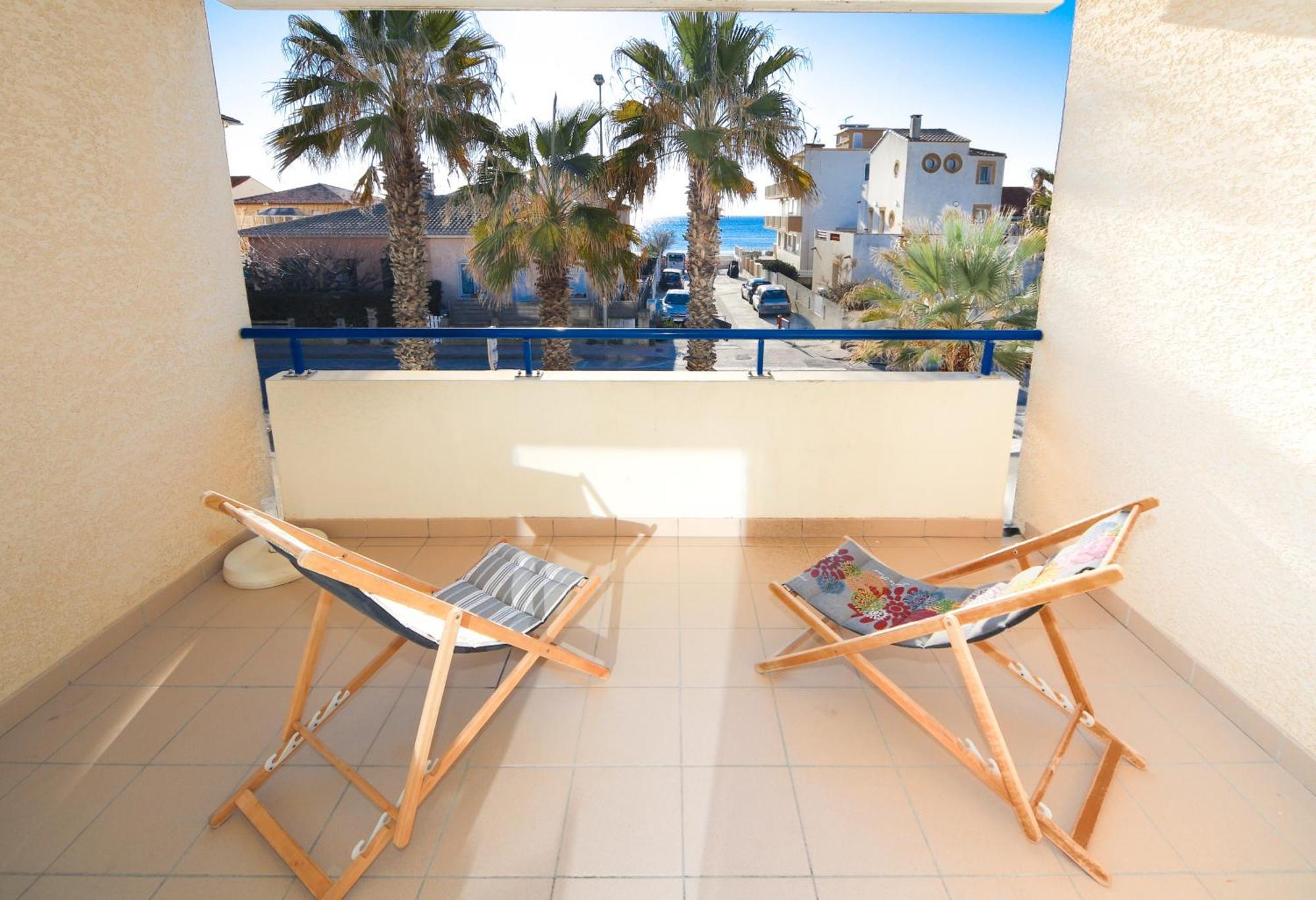 T2 Ecume Vue Mer Terrasse Parking Palavas-les-Flots Exteriér fotografie